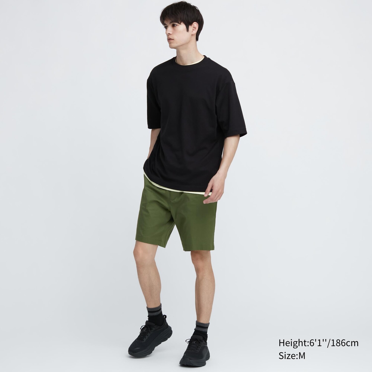 

Легкие эластичные шорты DRY Uniqlo, оливковый