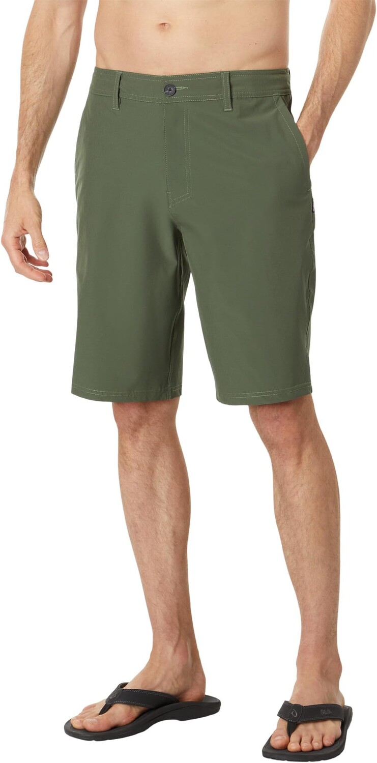

Твердые гибридные шорты Reserve Solid 21 дюйм O'Neill, цвет Dark Olive