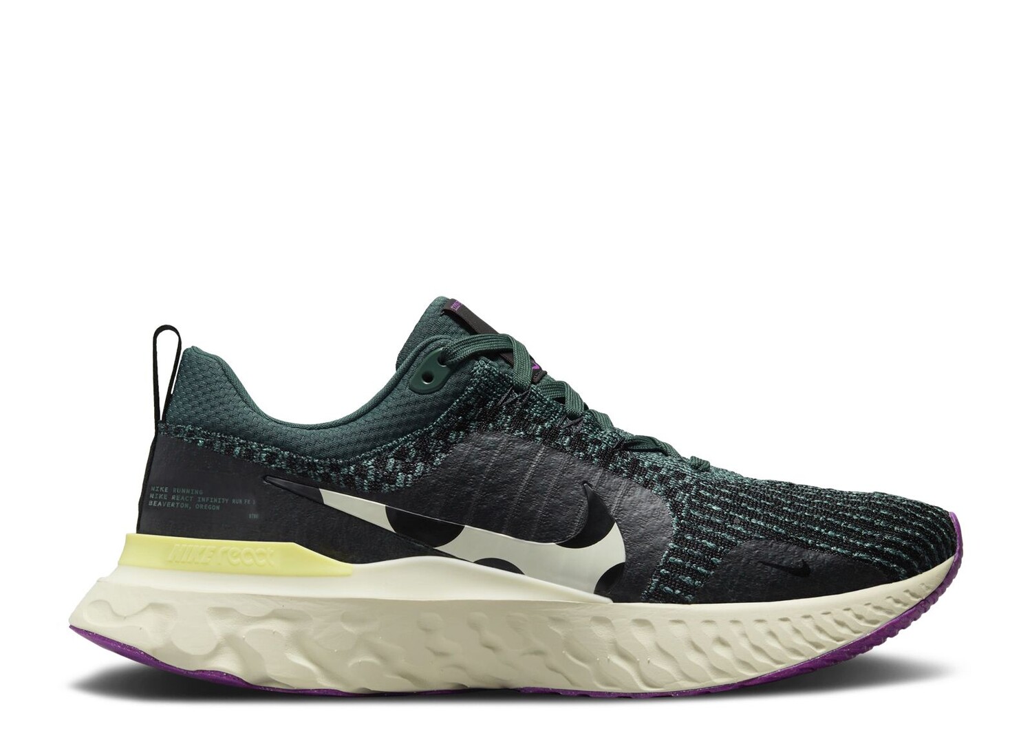 

Кроссовки Nike React Infinity Run Flyknit 3 'Mineral Teal Polka Dots', зеленый