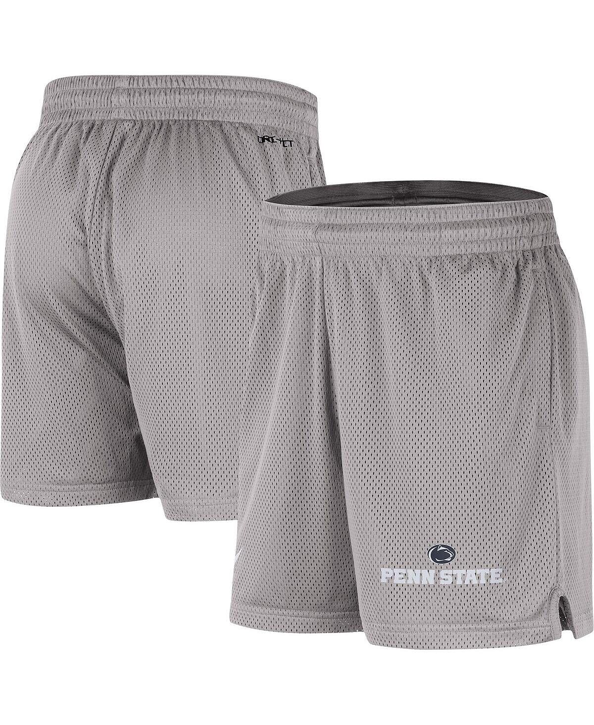 

Мужские серые шорты Penn State Nittany Lions в сетку Performance Nike