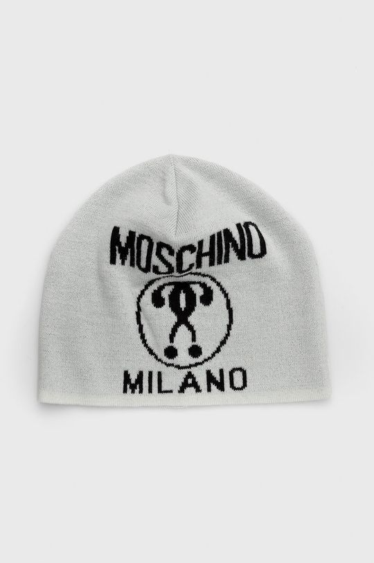 цена Шерстяная шапка Moschino, серый