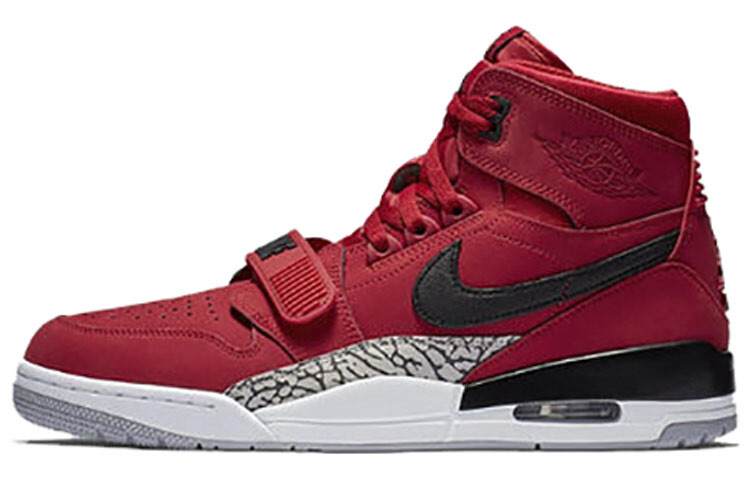 

Мужские винтажные баскетбольные кроссовки Air Jordan Legacy 312 Toro Varsity красный/черно-белый