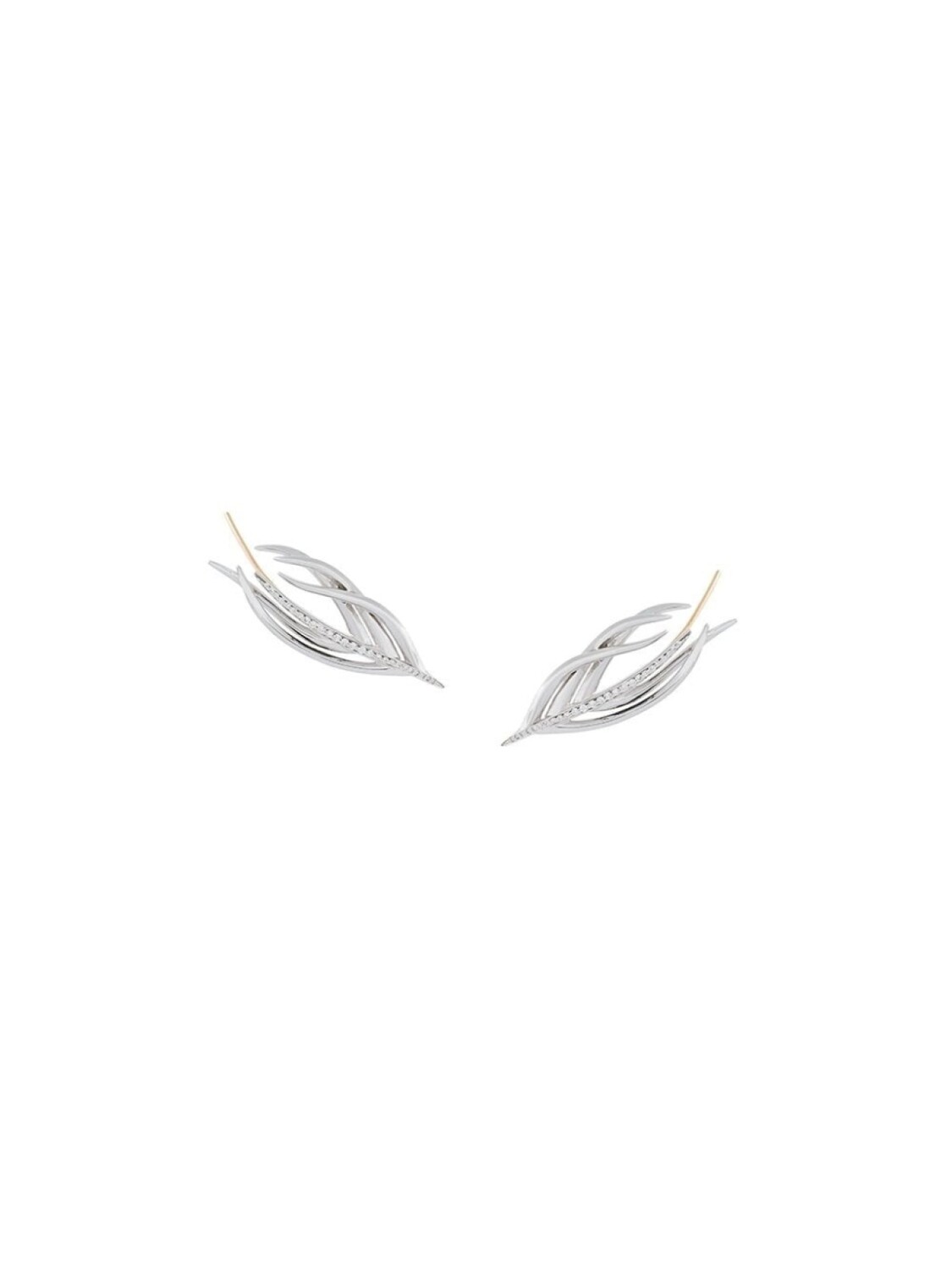 

Серьги 'White Feather' с бриллиантами Shaun Leane, металлик