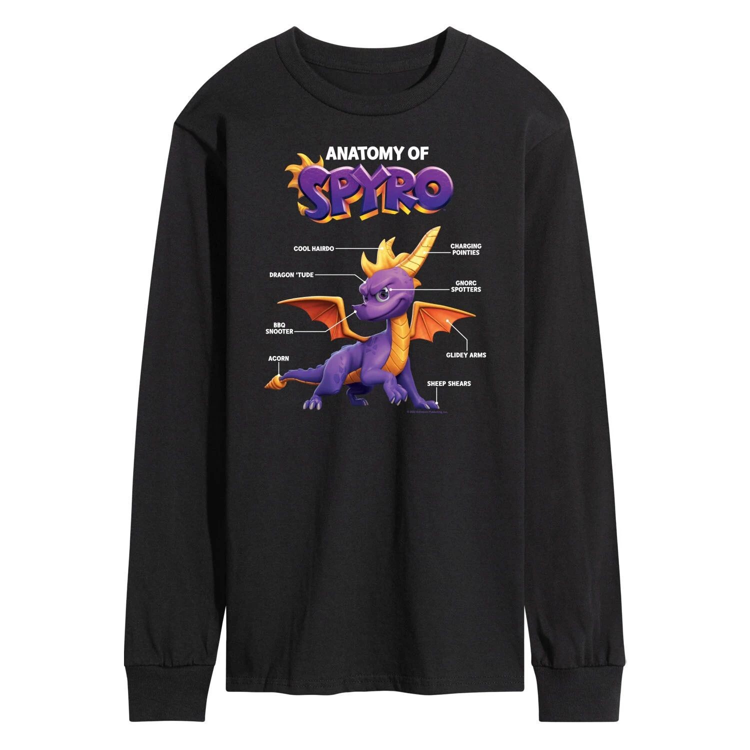 

Мужская футболка Spyro Anatomy Licensed Character