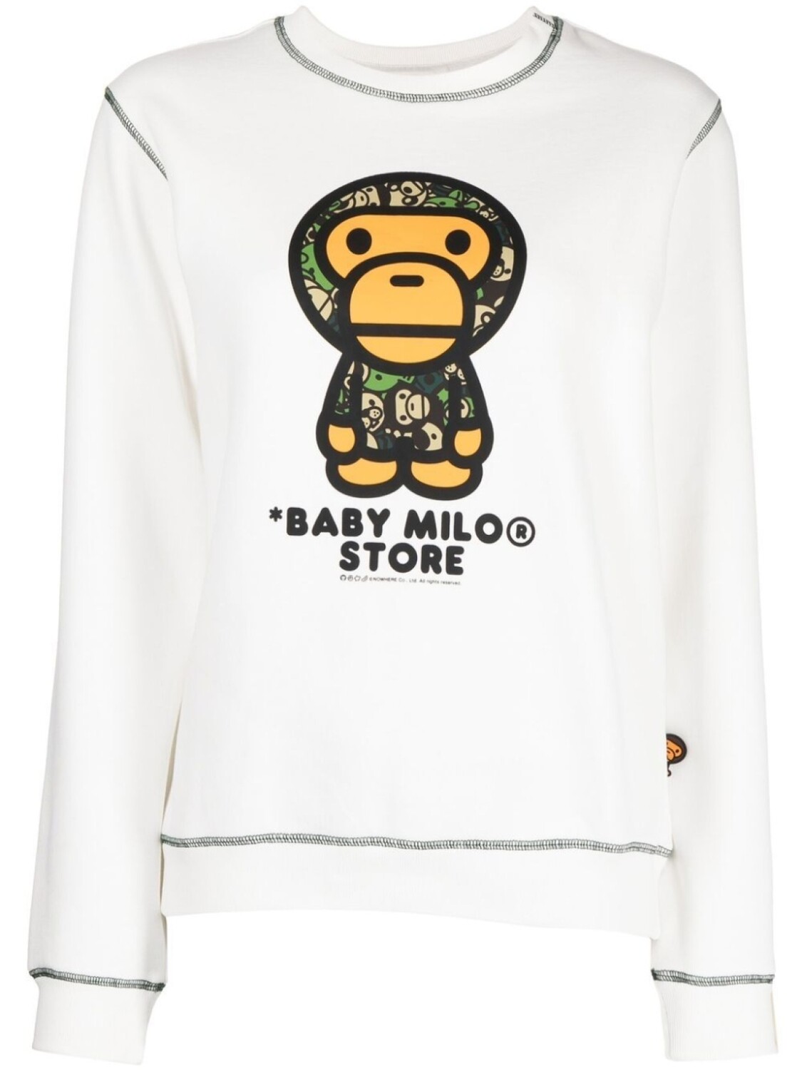 

Толстовка с графичным принтом *BABY MILO STORE BY *A BATHING APE, белый
