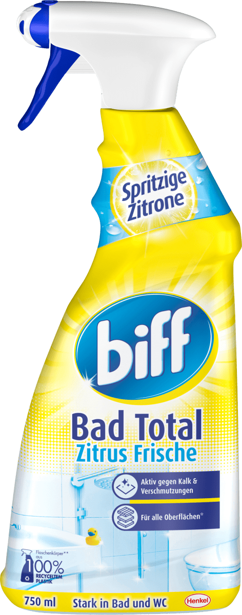 Средство для чистки ванной комнаты Total Sparkling Lemon 750мл Biff