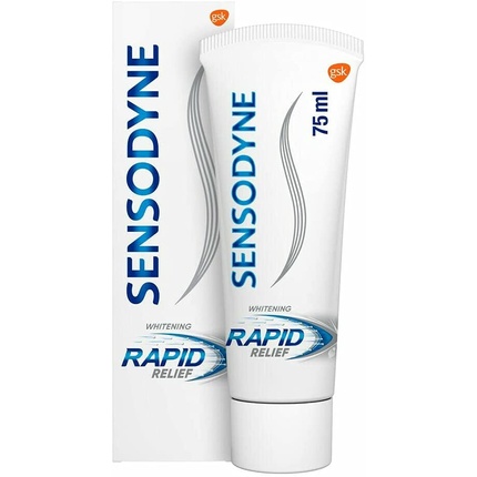 цена Зубная паста Rapid Relief отбеливающая для чувствительных зубов 75мл, Sensodyne