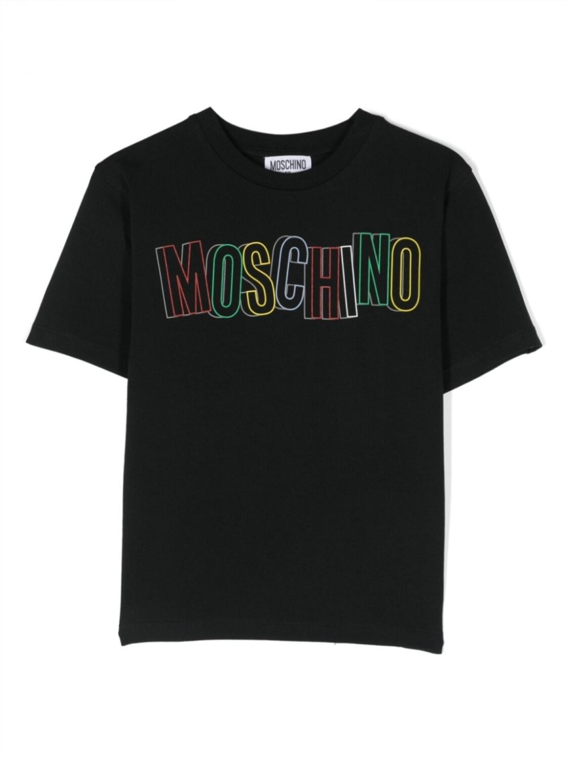 

Moschino Kids футболка с логотипом, черный