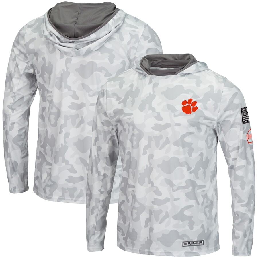 

Футболка с длинным рукавом Colosseum Clemson Tigers, камуфляж