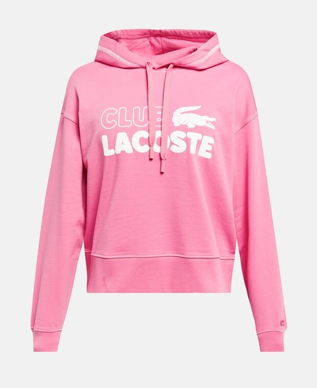 

Толстовка с капюшоном Lacoste, розовый