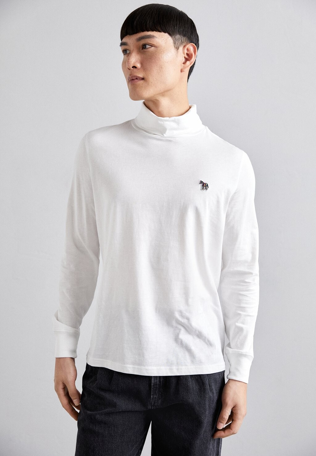 

Футболка с длинным рукавом MENS ROLL NECK ZEBRA PS Paul Smith, белая, Белый