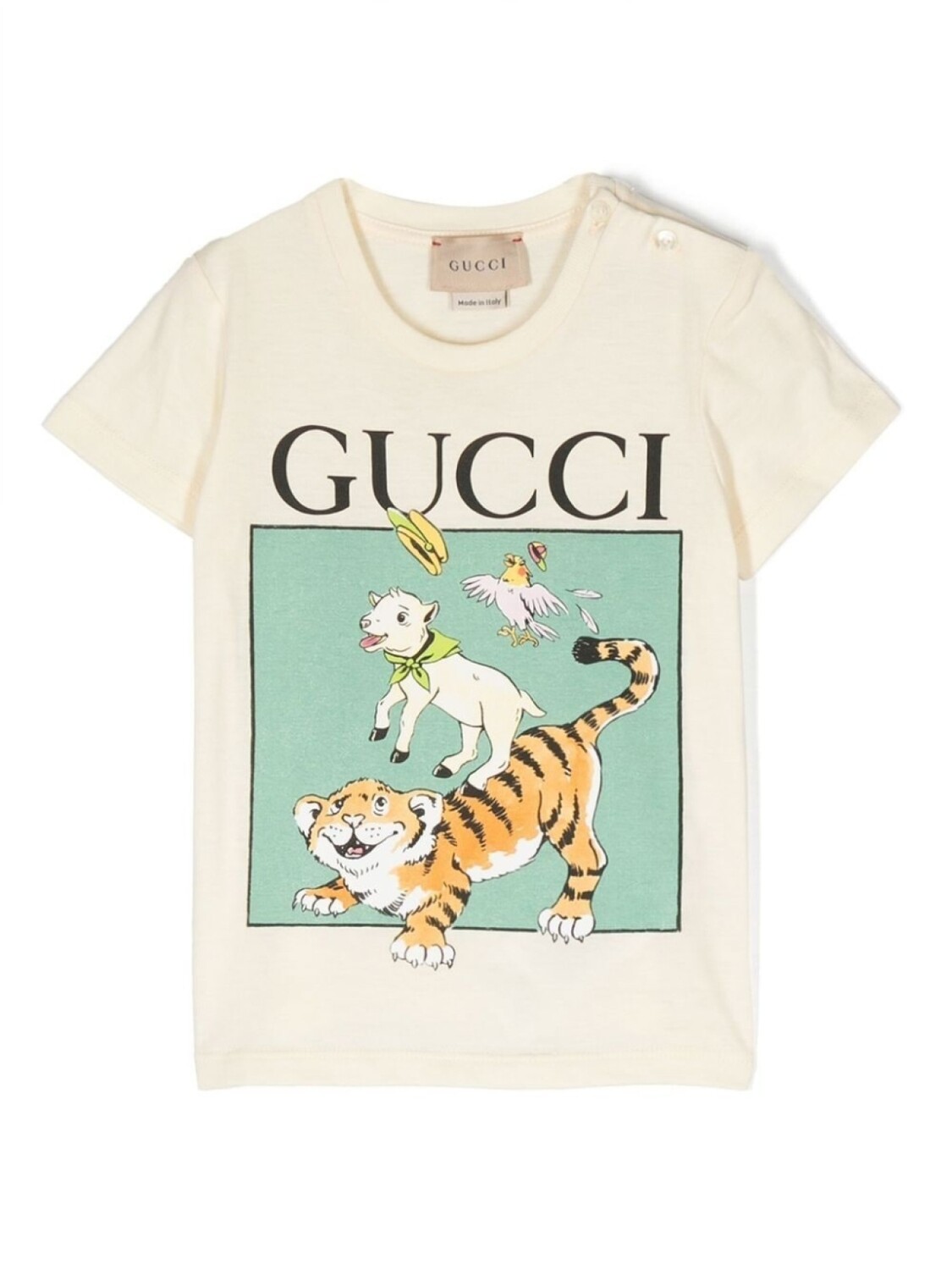 

Gucci Kids футболка с логотипом, белый