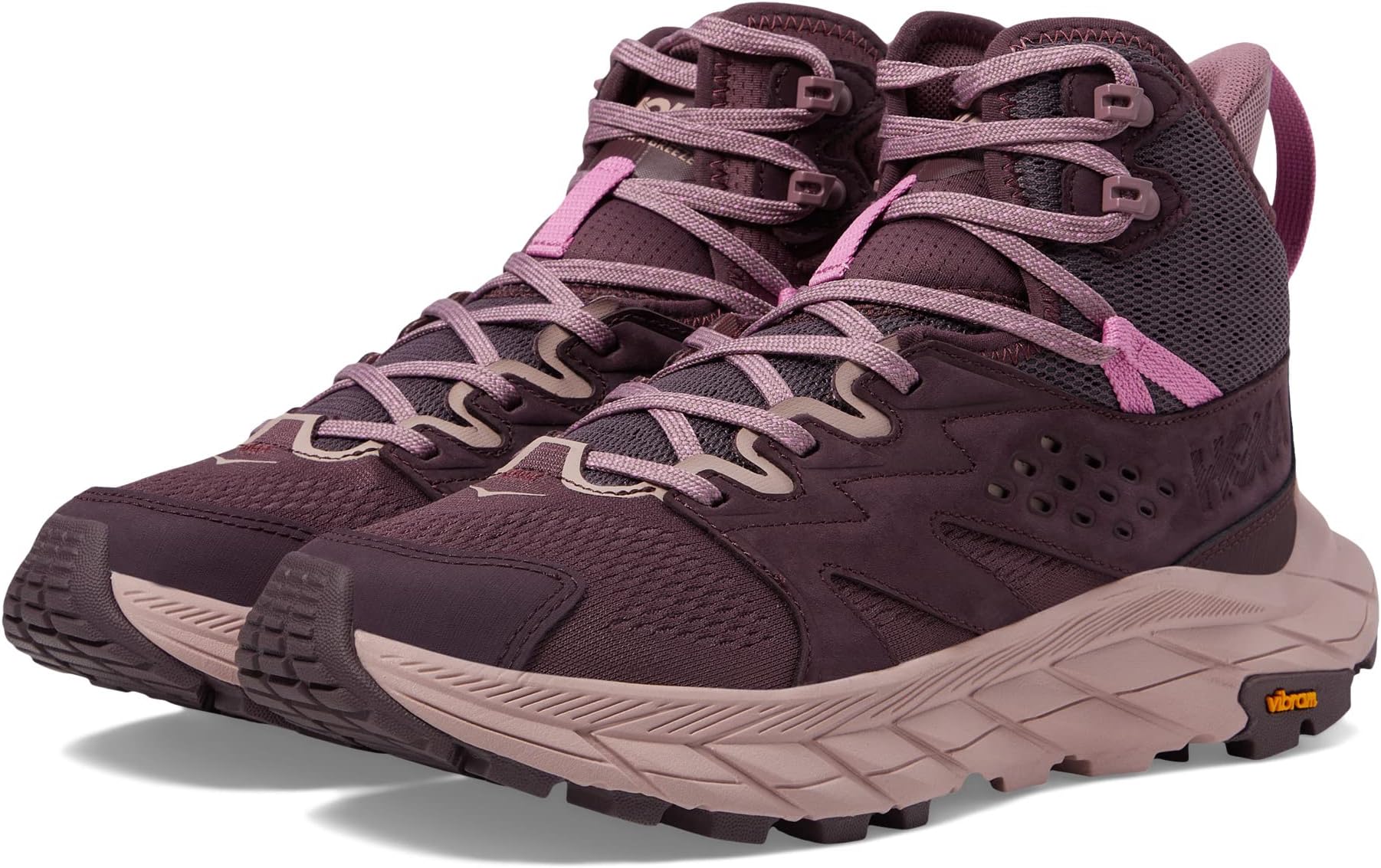 

Походная обувь Anacapa Breeze Mid Hoka, цвет Raisin/Pale Mauve