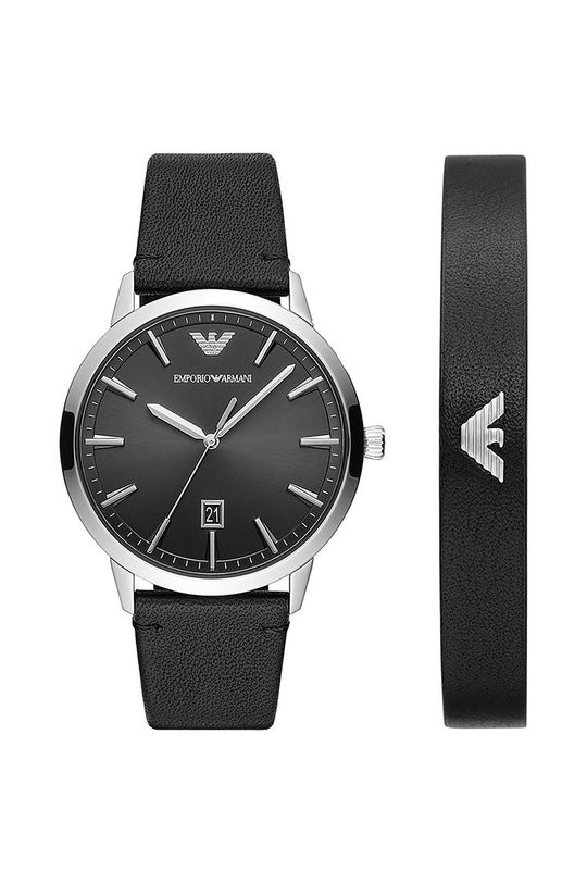 Часы и браслет Emporio Armani, серебро цена и фото