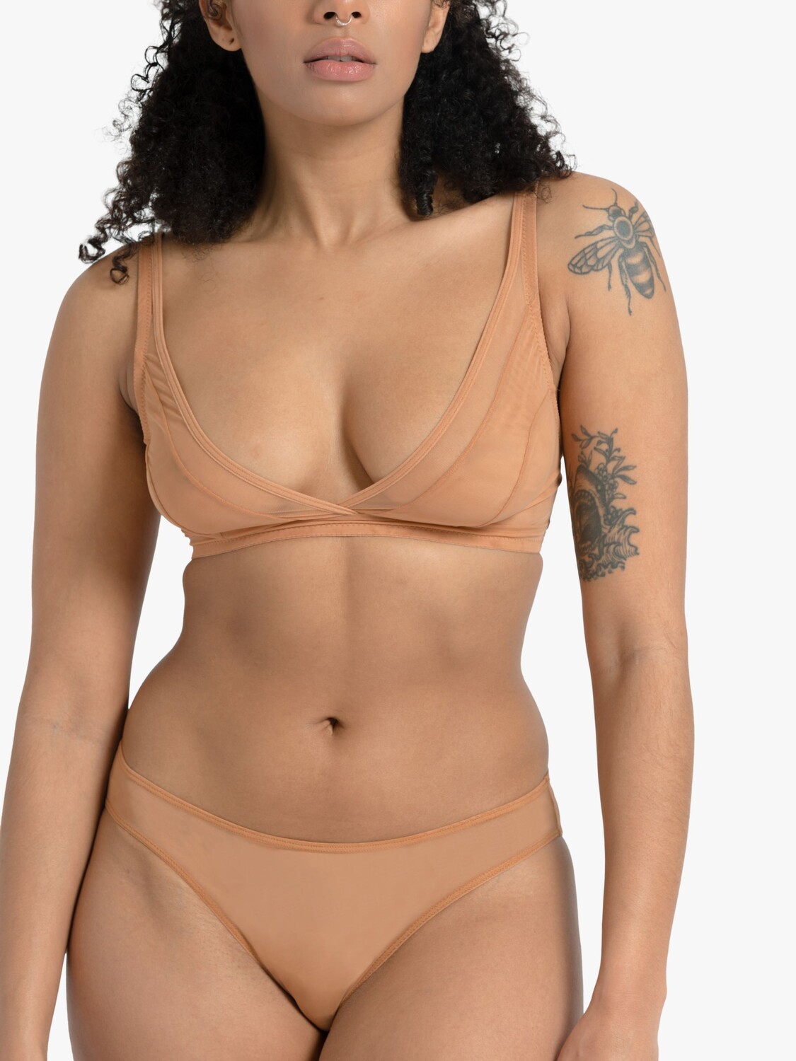 

Трусики бикини Nubian Skin Mesh, Cafe au Lait