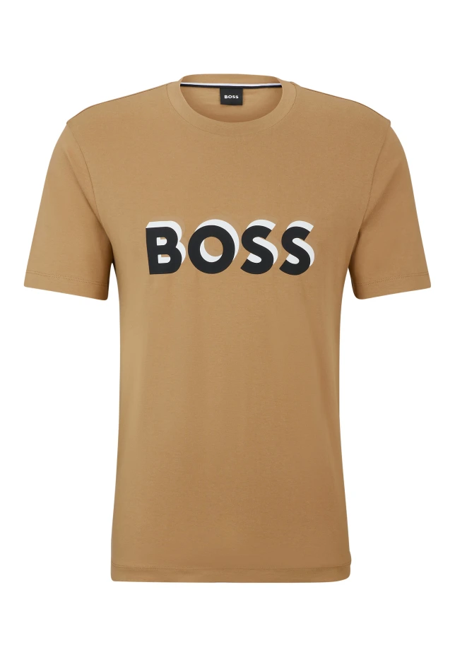 

Футболка tiburt 427 стандартного кроя Boss, бежевый