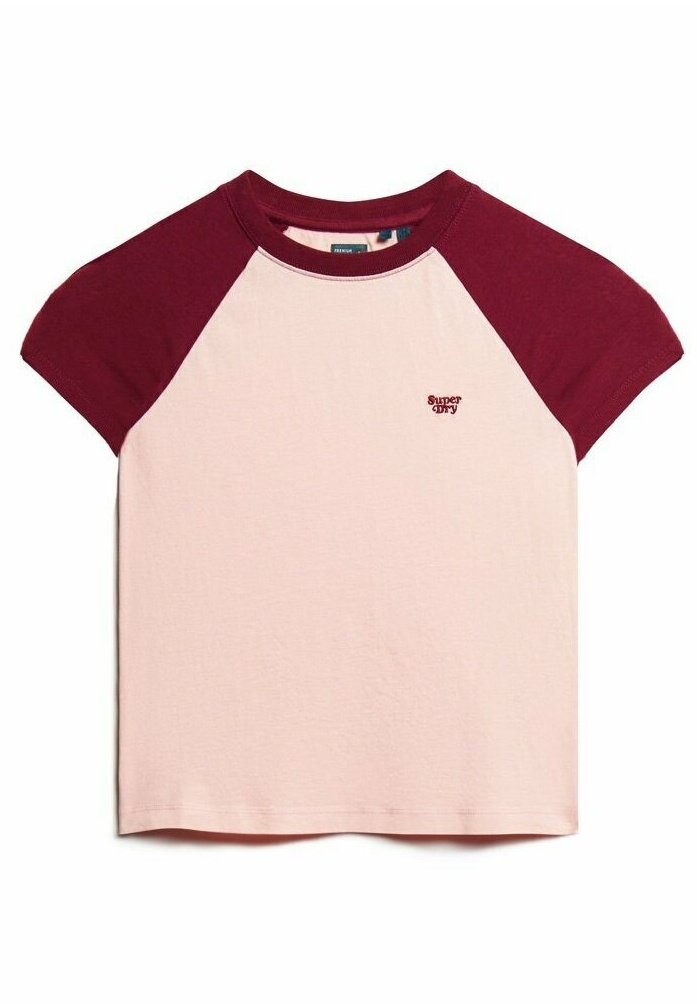 

Футболка с принтом ESSENTIAL LOGO RAGLAN Superdry, розовый