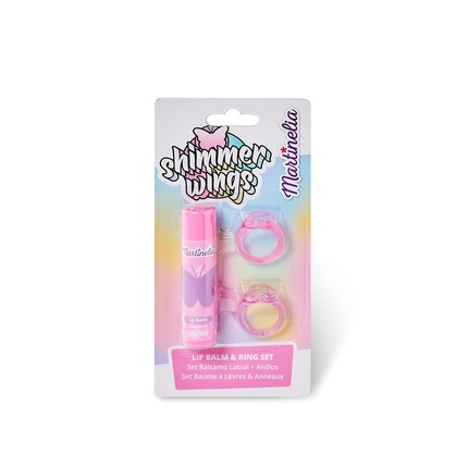 Набор бальзамов для губ и колец Shimmer Wings Martinelia набор косметики shimmer wings – рюкзак