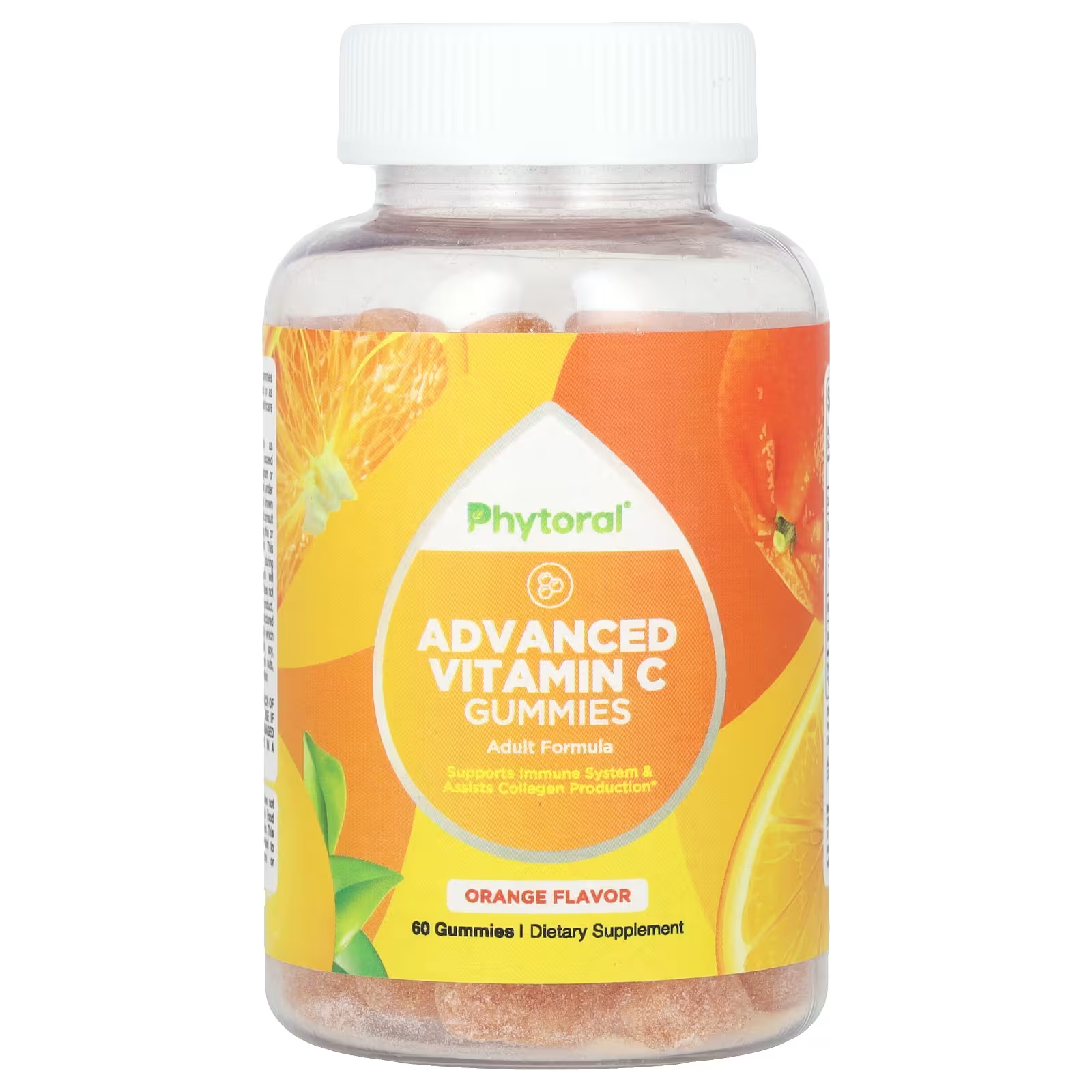 Витамин С Phytoral Advanced апельсин, 60 жевательных конфет витамин с цинк 60 жевательных конфет nature s bounty