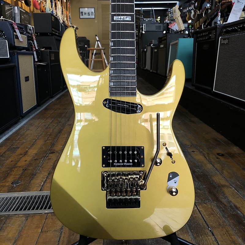 Электрогитара ESP LTD Mirage Deluxe '87 Electric Guitar Metallic Gold w/Floyd Rose