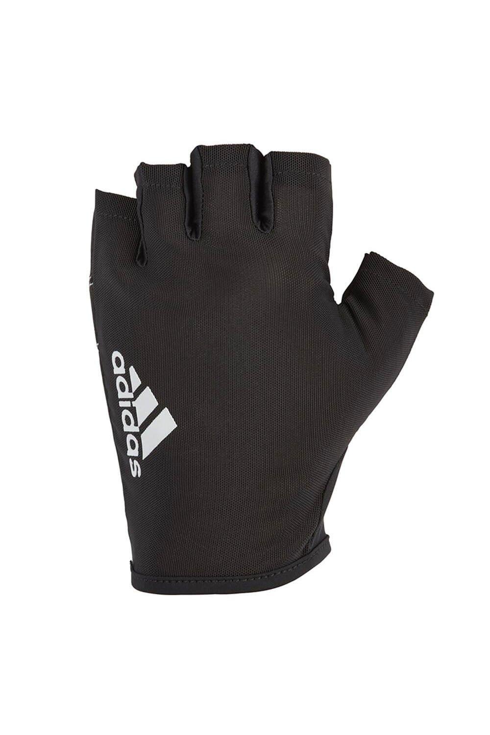 Мужские перчатки Essential для спортзала с половиной пальца Adidas, белый