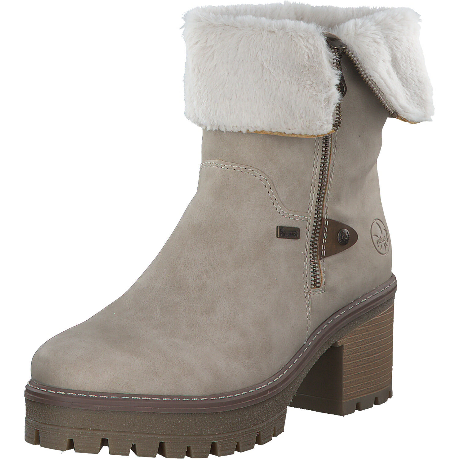 

Ботильоны rieker Wintern, цвет champignon/zimt/offwhite