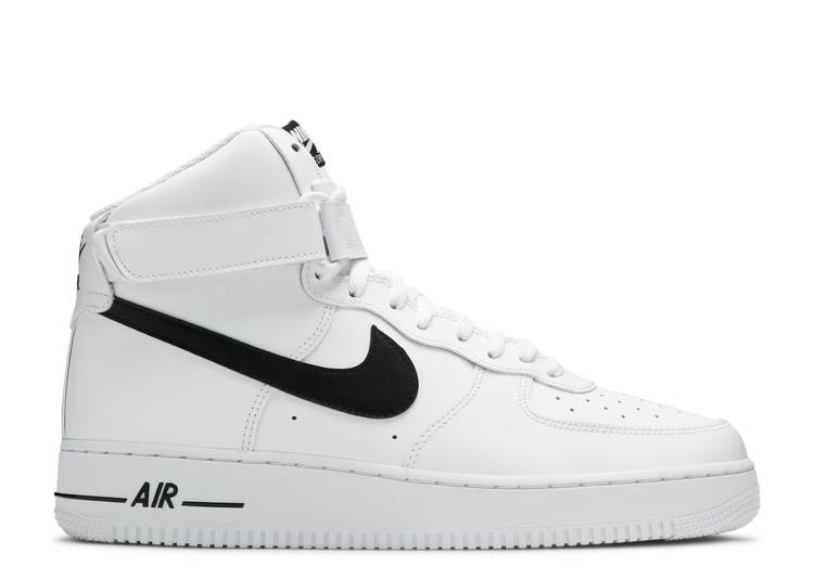 Air force one black swoosh best sale