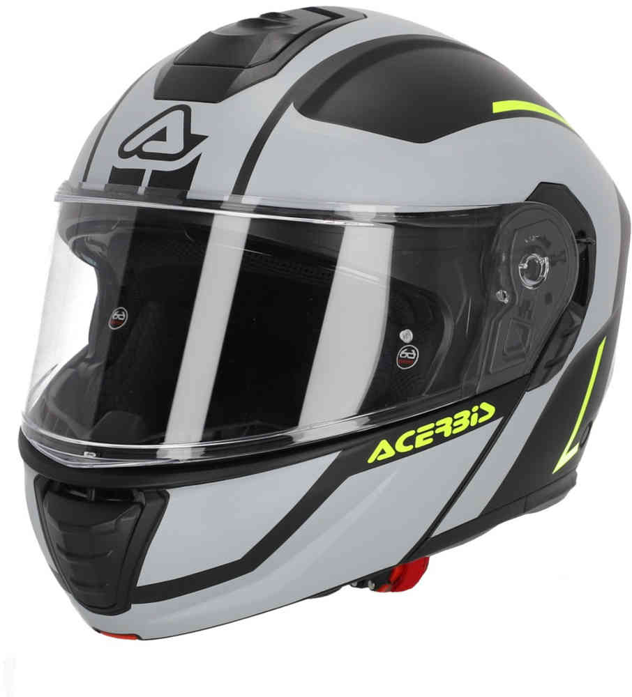 ТДК Шлем Acerbis, серый матовый/желтый тдк шлем acerbis белый