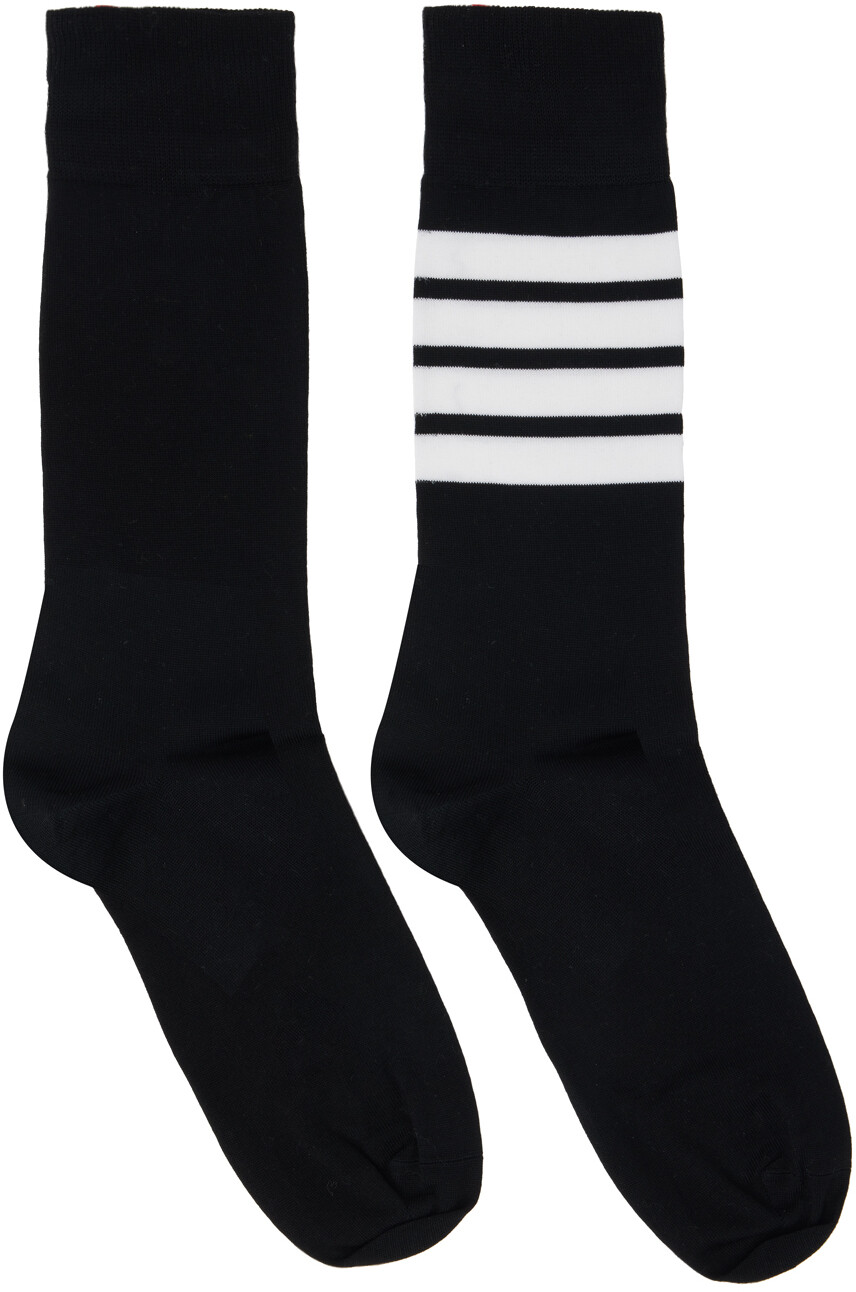 

Черные носки с 4 полосками Thom Browne