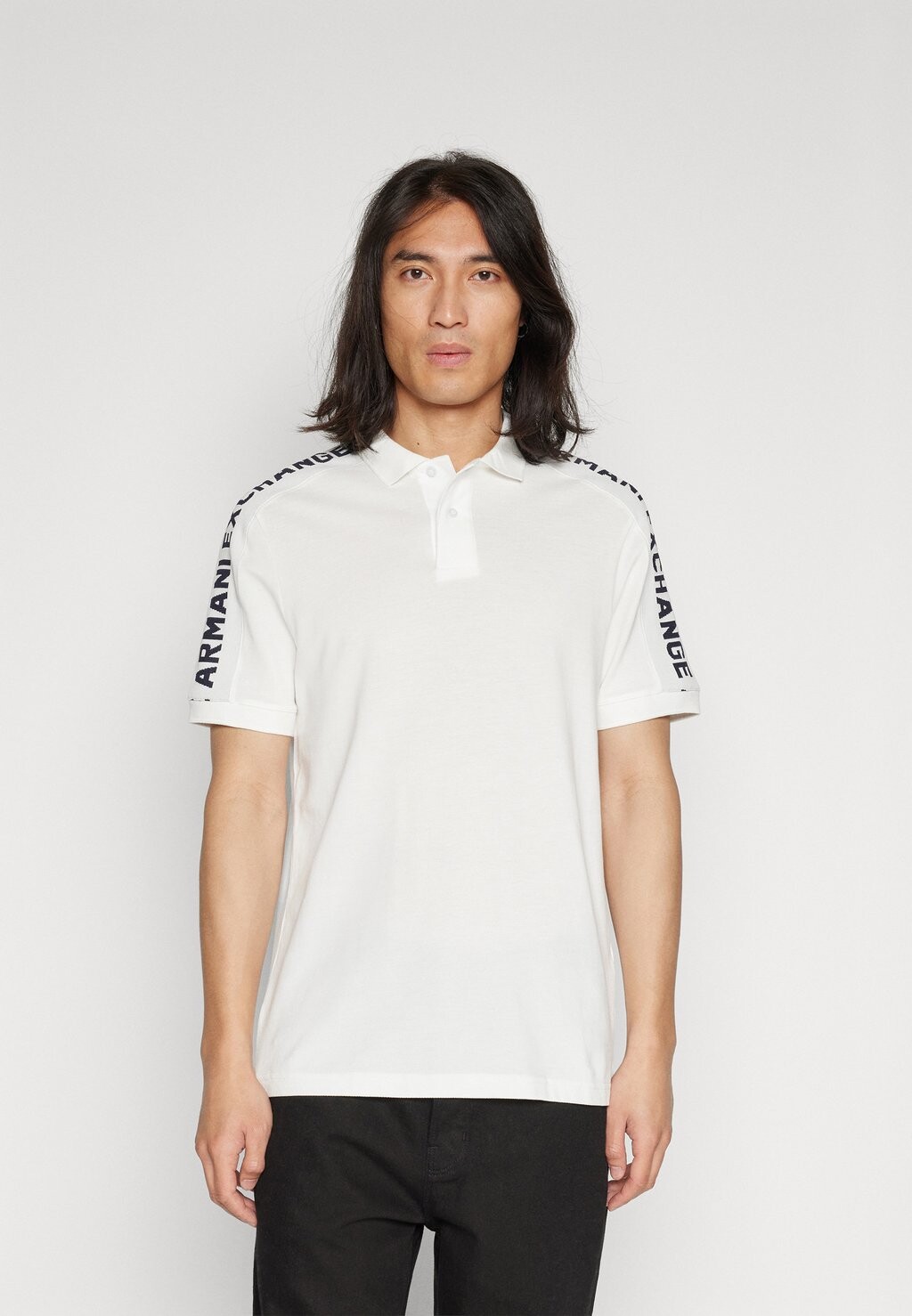 

Рубашка-поло Armani Exchange, кремовый