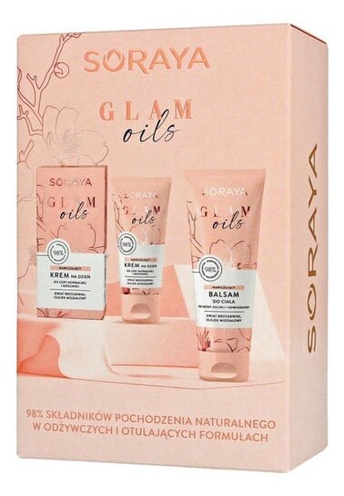 Подарочный набор Glam Oils: дневной крем + лосьон для тела Soraya