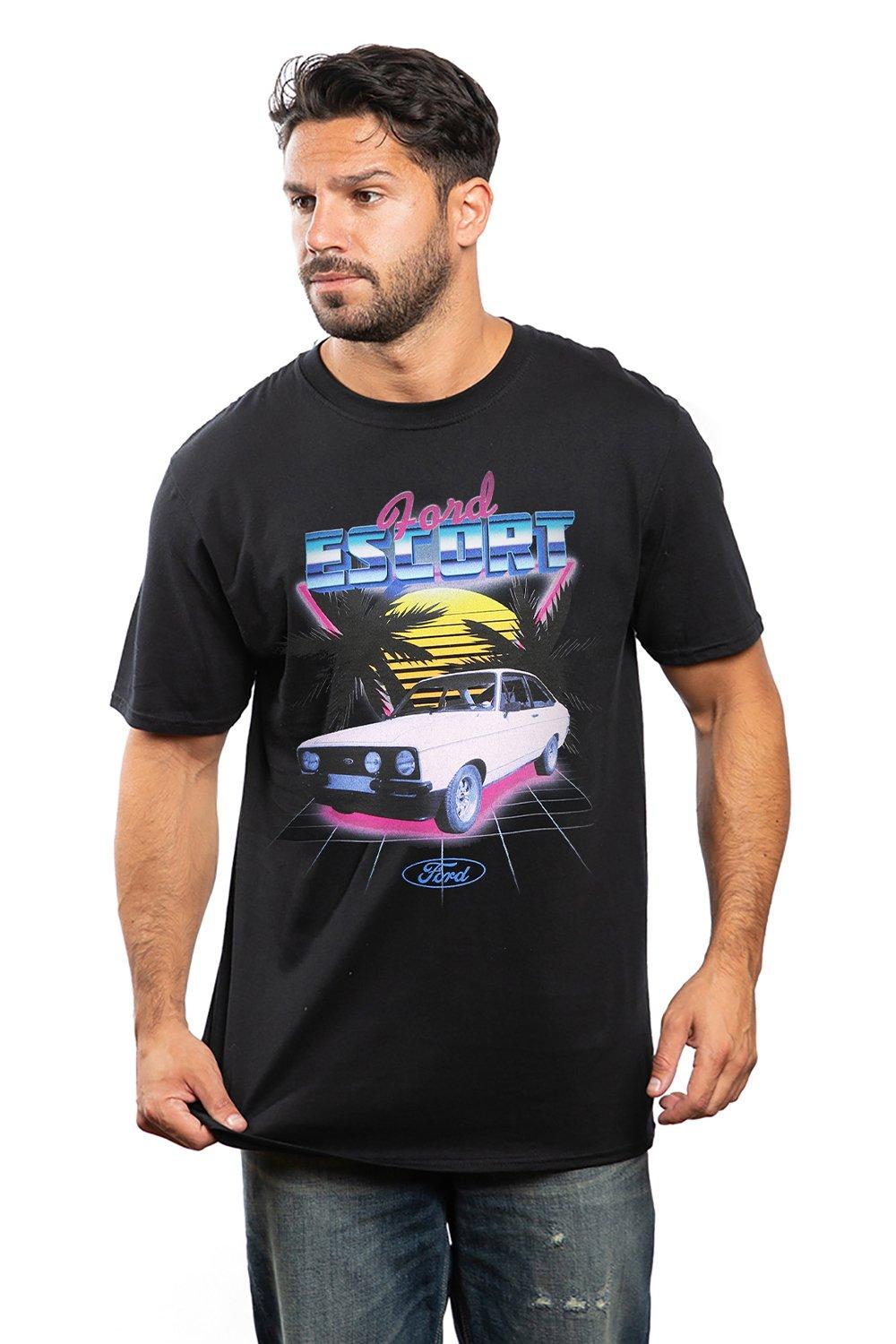 Хлопковая футболка Retrowave Escort Ford, черный цена и фото