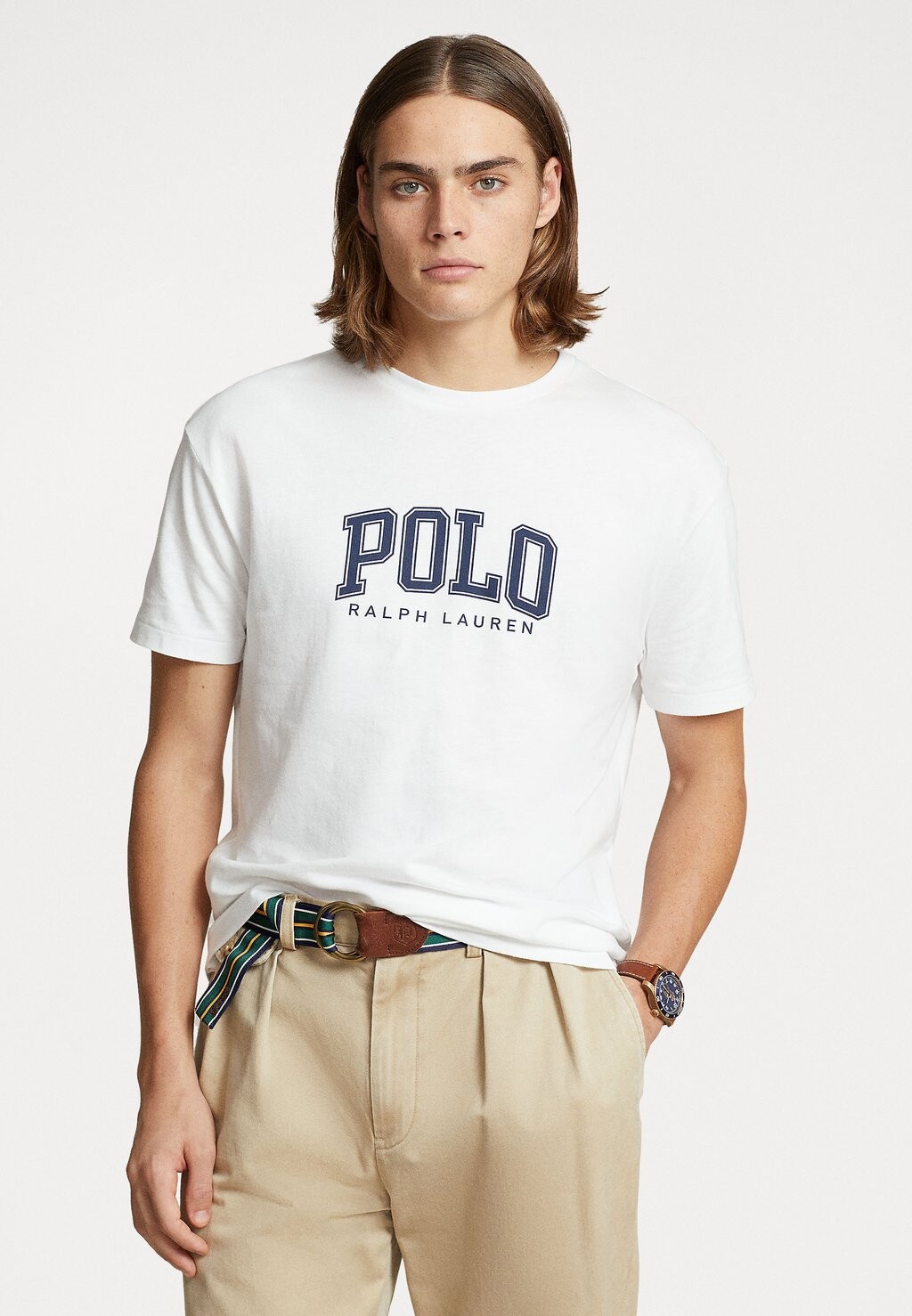 

Футболка с принтом SHORT SLEEVE Polo Ralph Lauren, цвет white