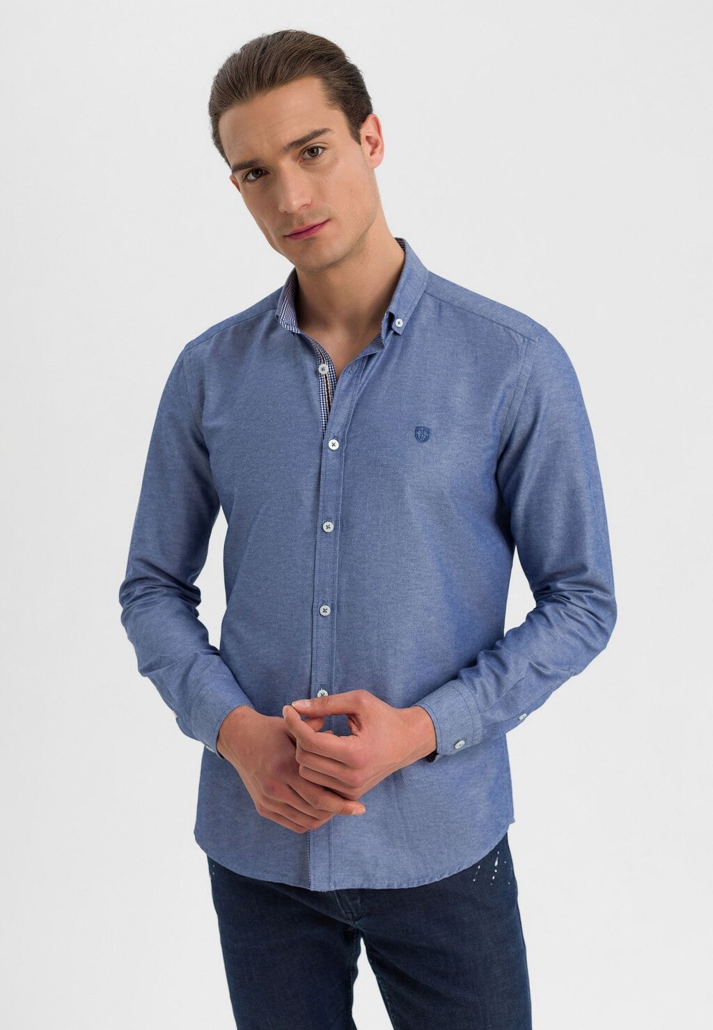 

Рубашка Casual Slim Fit Felix Hardy, синий