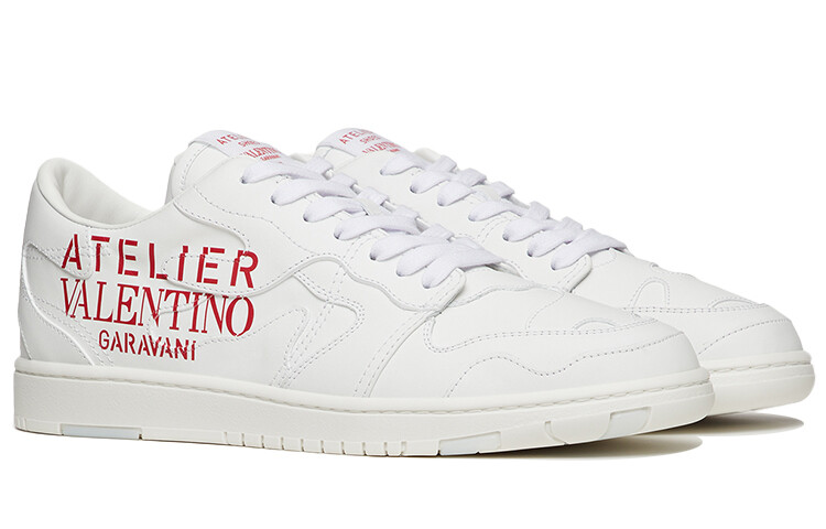 

Valentino Atelier Shoes 07 Camouflage Edition Низкие спортивные туфли белого цвета
