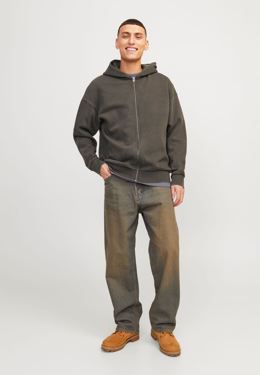

Толстовка JORIMMORTAL ZIP HOOD UNISEX Jack & Jones, цвет raven