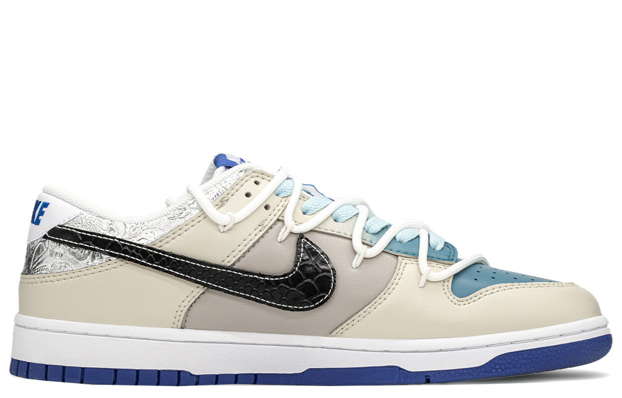 

Кроссовки Nike Dunk Skateboarding Shoes Men Low-top Gray/Blue, серый/синий