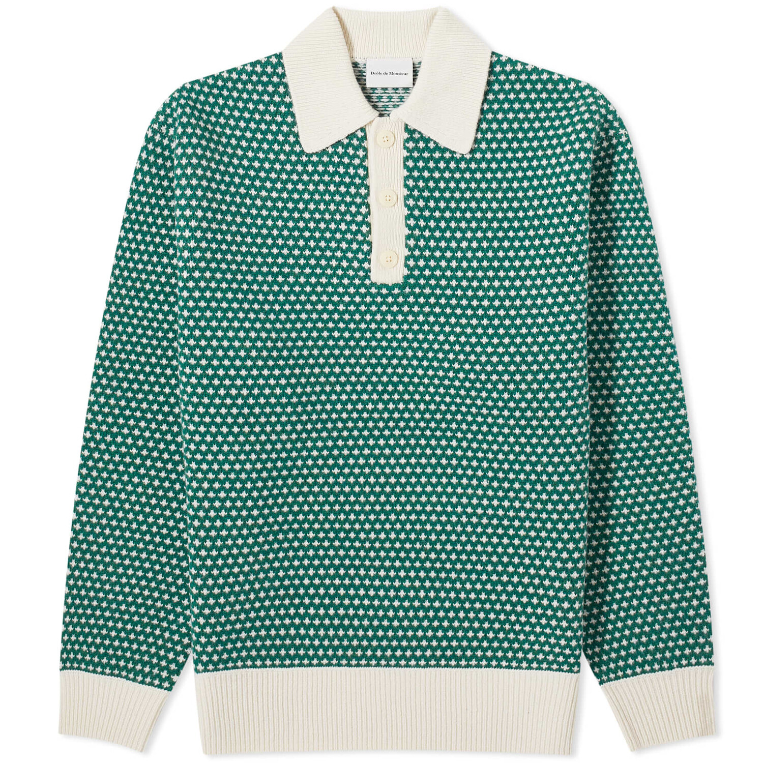 

Поло Drôle De Monsieur Jacquard, цвет Dark Green