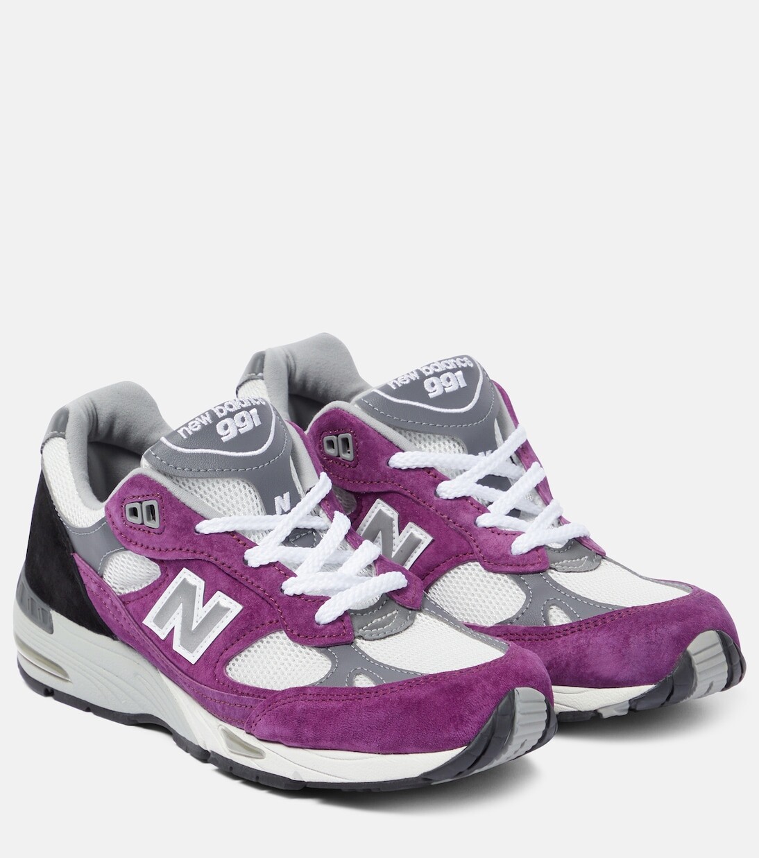

Кроссовки made in uk 991v1 New Balance, фиолетовый