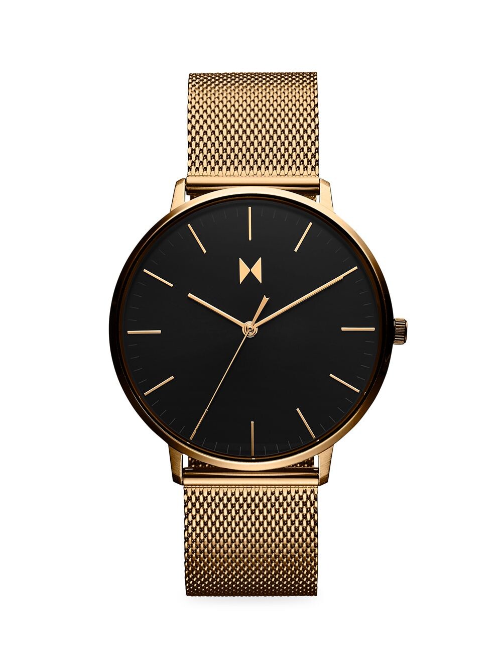 

Часы Legacy Slim Lion Gold из нержавеющей стали Mvmt, черный
