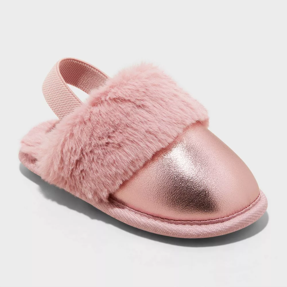 

Тапочки Lila Metallic Scuff для малышей - Cat & Jack, цвет Pink