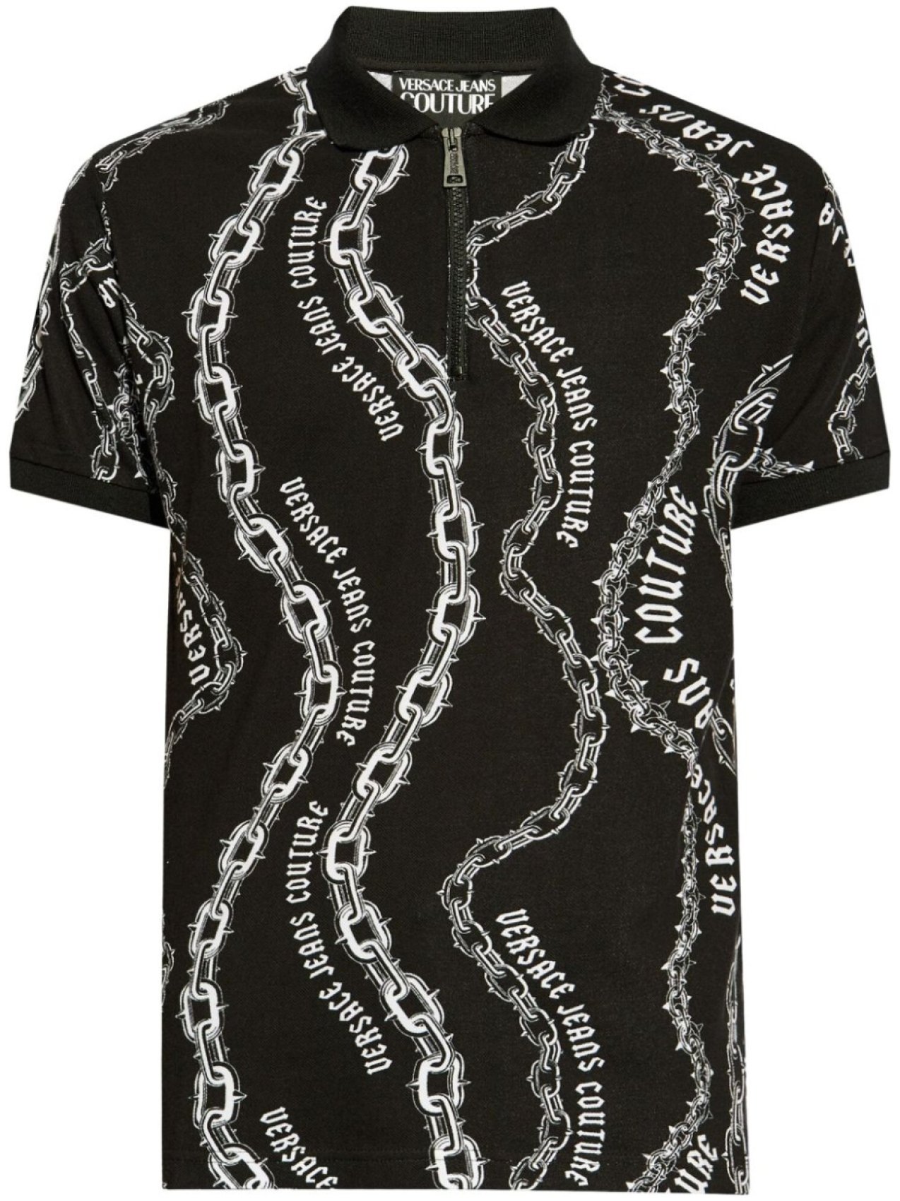 

Versace Jeans Couture рубашка-поло Chain Couture, черный