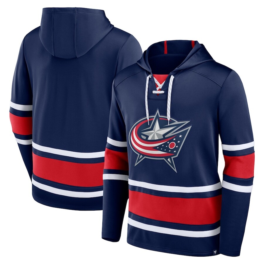 

Пуловер с капюшоном Fanatics Branded Columbus Blue Jackets, нави