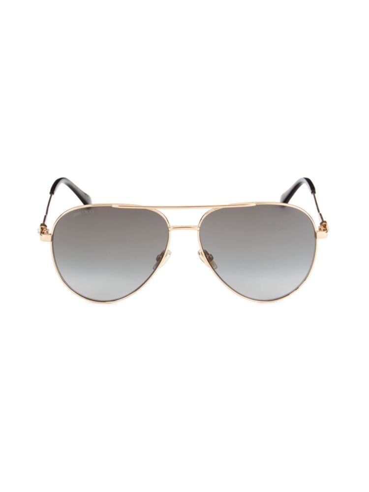 Солнцезащитные очки-авиаторы Olly 60MM Jimmy Choo, серый