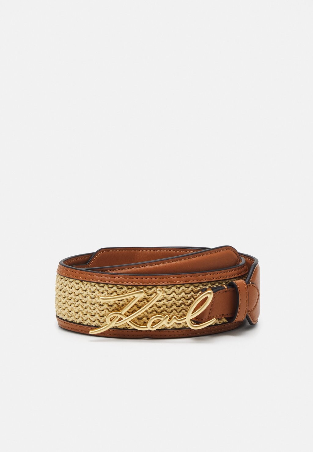 

Ремень SIGNATURE BELT KARL LAGERFELD, цвет natural/brown