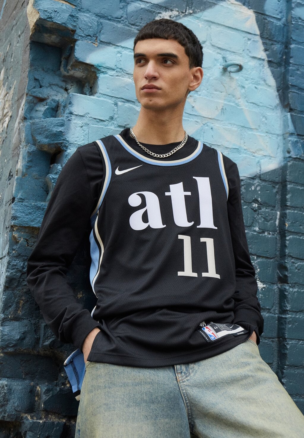 

Джерси НБА Nba Atlanta Hawks Trae Young City Edition Jersey Nike, черный