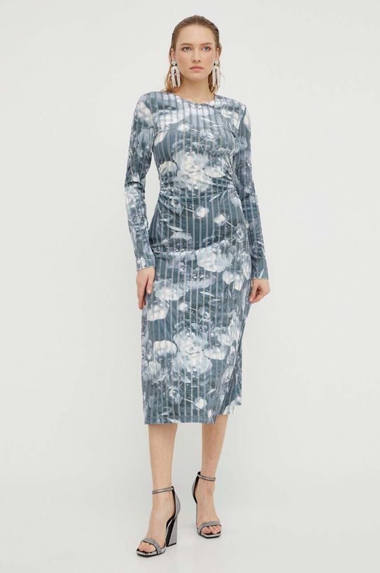 платье миди ditta из переработанного полиэстера с металлизированными завитками stine goya цвет swirl Платье Stine Goya, мультиколор