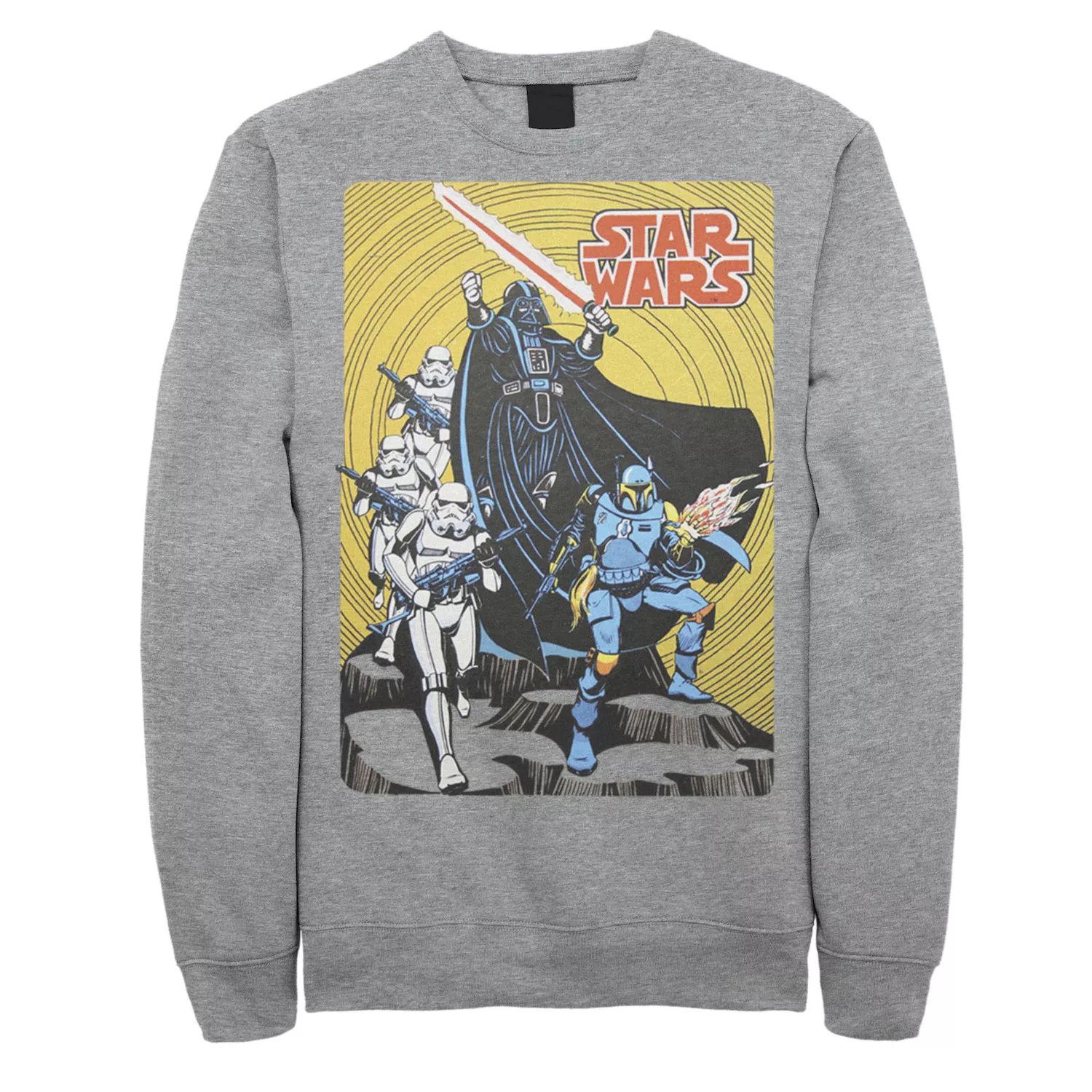Мужской винтажный свитшот с плакатом и групповым снимком «Звездные войны» Licensed Character