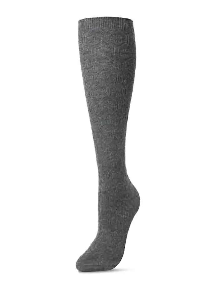 

Носки до колена с медальоном Natori, цвет charcoal