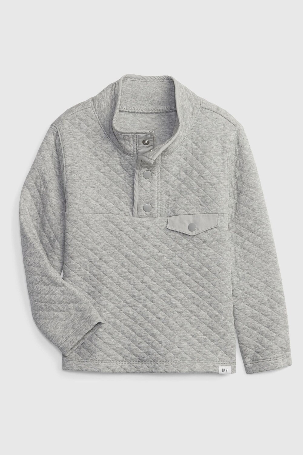 

Стеганый свитер Gap, серый